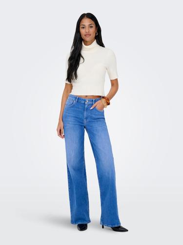 ONLMADISON BLUSH HW WIDE DNM REA262 NOOS S/32 Weiter Beinschnitt - Special Bright Blue Denim
