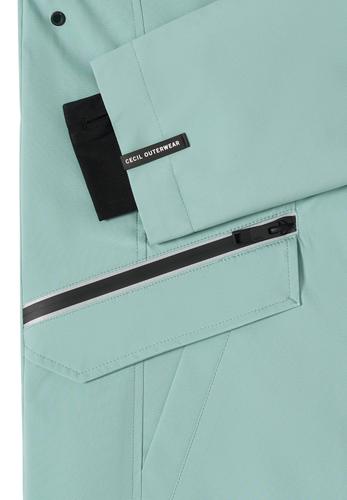 Mantel mit Kapuze und 2-Wege-Zipper S - Mint Sea Green