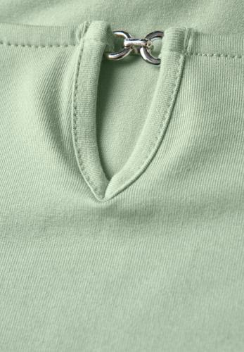 Shirt mit Cut-Out 38 - Soft Jade Green