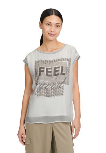 Blusenshirt 44 Lässig - Patch Cream/beige