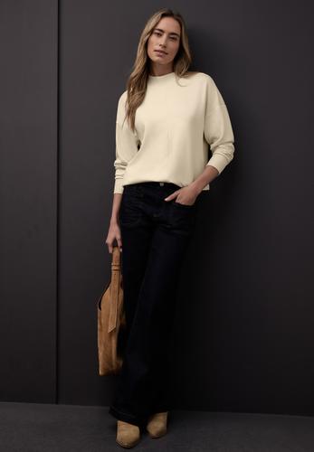 Shirt mit Ripp-Details 40 - Soft Beige