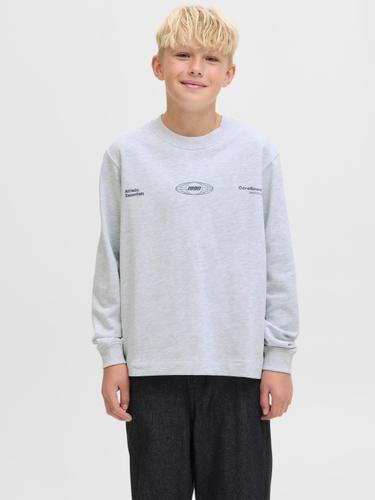 JCOSIGNAL SWEAT CREW NECK JNR 164 Locker geschnitten - White Melange