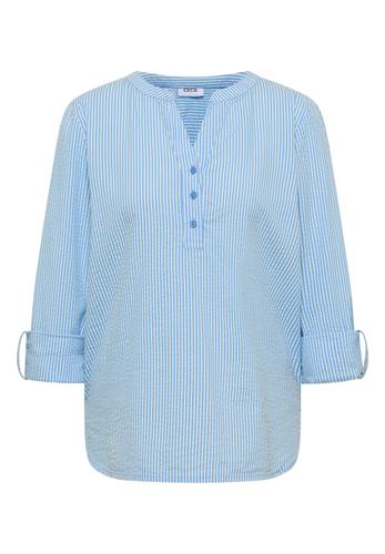 Gestreifte Seersucker Bluse