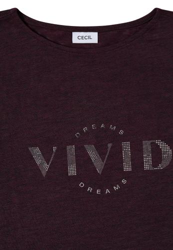 Dropped Shoulder Shirt in Leinen-Optik M - Rich Burgundy