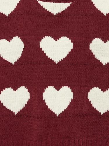 KOGSUS L/S O-NECK CHINELLE PULLOVER KNT 158/164 Normal geschnitten - Cabernet