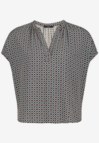 Blusenshirt mit grafischem Muster