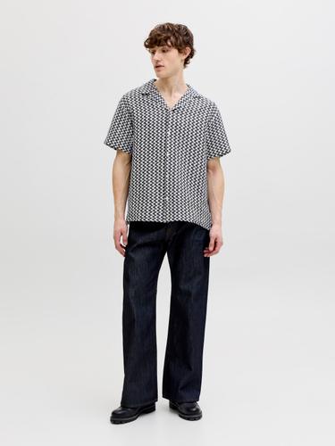 JORMONTAUK CROCHET SHIRT SS SA26 LN L Locker geschnitten - Sky Captain