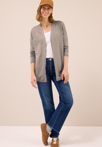 Offene Strickjacke S - Toffee Cream Melange