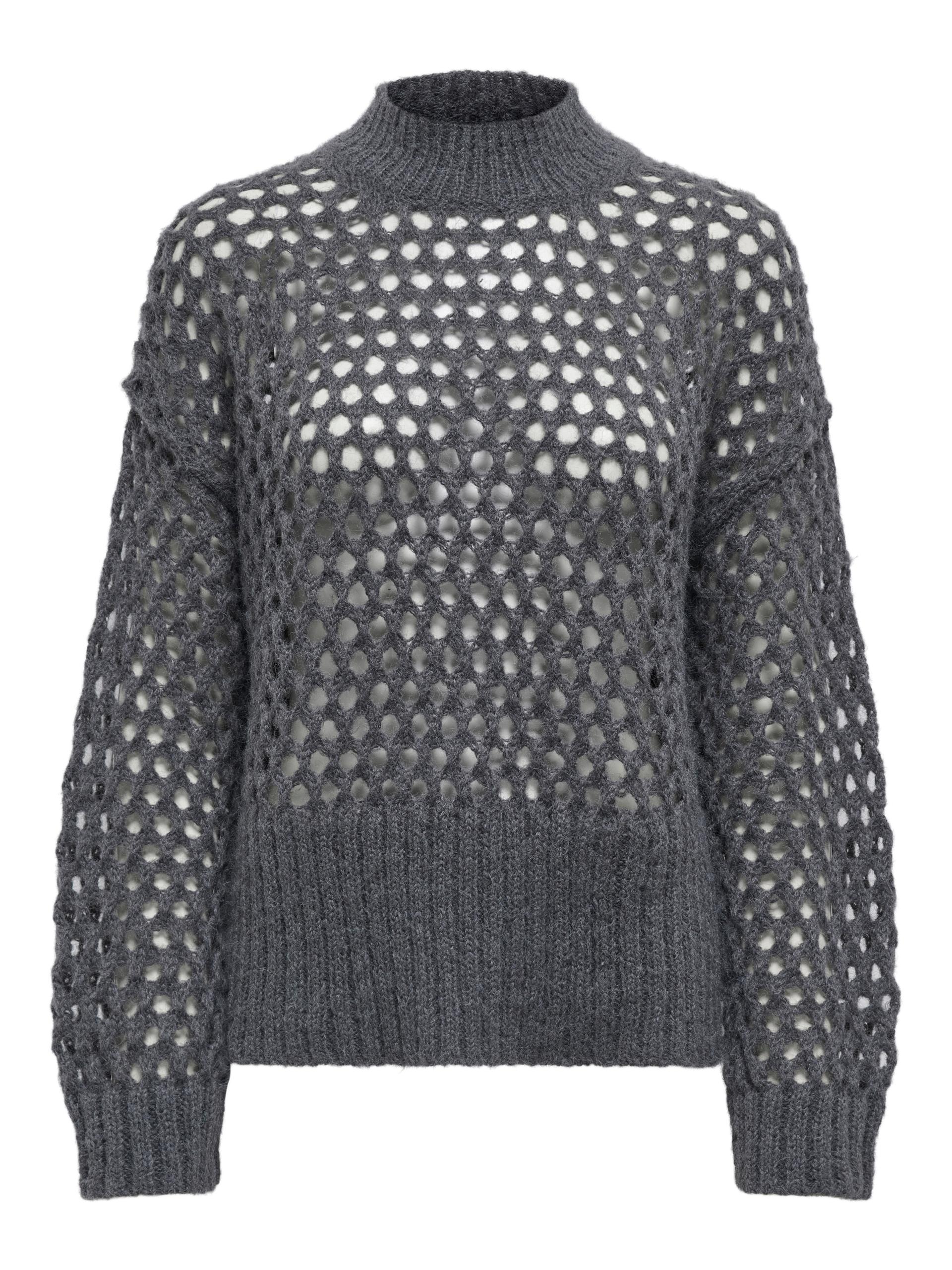 ONLBILLIE LIFE L/S HIGH NECK CC KNT L Normal geschnitten - Magnet