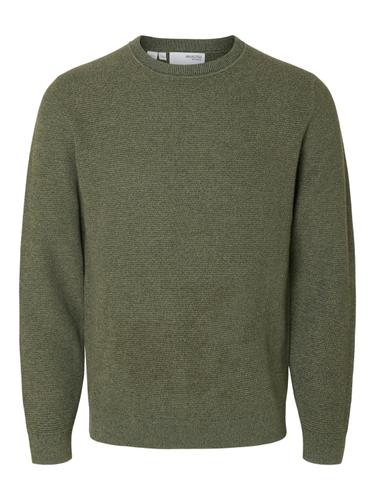 SLHROSS LS KNIT STRUCTURE CREW NECK NOOS
