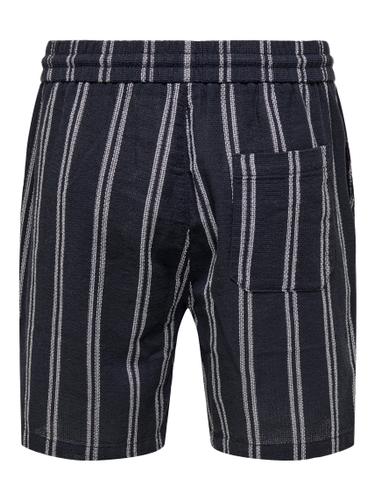 ONSTREV LIFE REG STRU STRIPE SHORTS NOOS L Normal geschnitten - Dark Navy