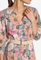 Blumenkleid Maxi mit Gürtel