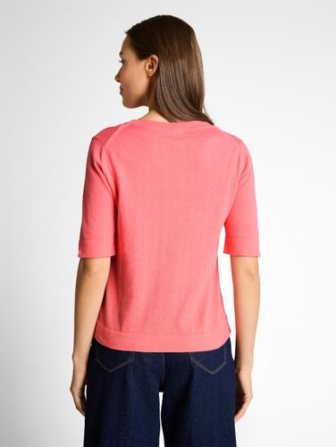 Strickpullover aus Baumwolle L Regular Fit - Soft Coral Pink