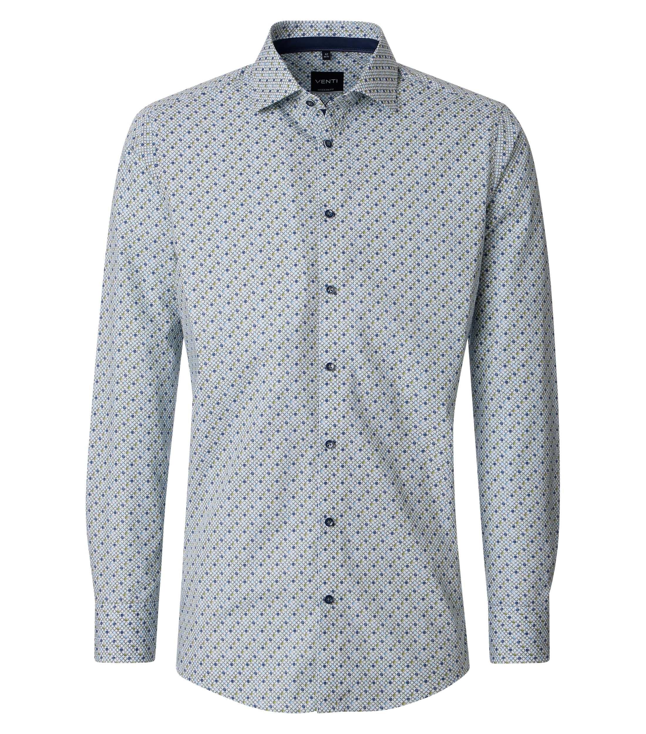 Businesshemd Langarm 41 Modern Fit - Grün