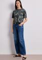 Shirt im Ausbrenner-Look mit Print 40 - Deep Bound Green