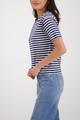 T-Shirt mit Streifen 40 - Marine Ringel