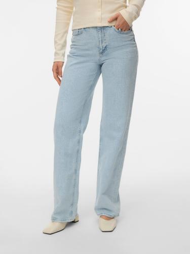 VMTESSA HR WIDE JEANS RA3052 GA NOOS 30/32 Weiter Beinschnitt - Light Blue Denim