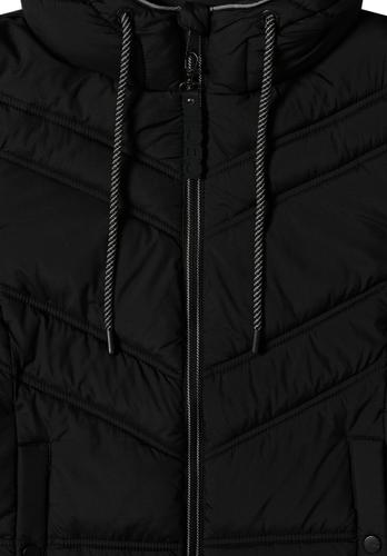 Steppjacke mit Kapuze L - Black