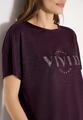 Dropped Shoulder Shirt in Leinen-Optik M - Rich Burgundy