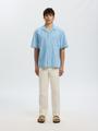 SLHRLXCARLO DENIM SS SHIRT RESORT