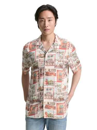 Regular Fit Kurzarmhemd im Hawaii-Look XL Regular Fit - Multi Color Photo Design
