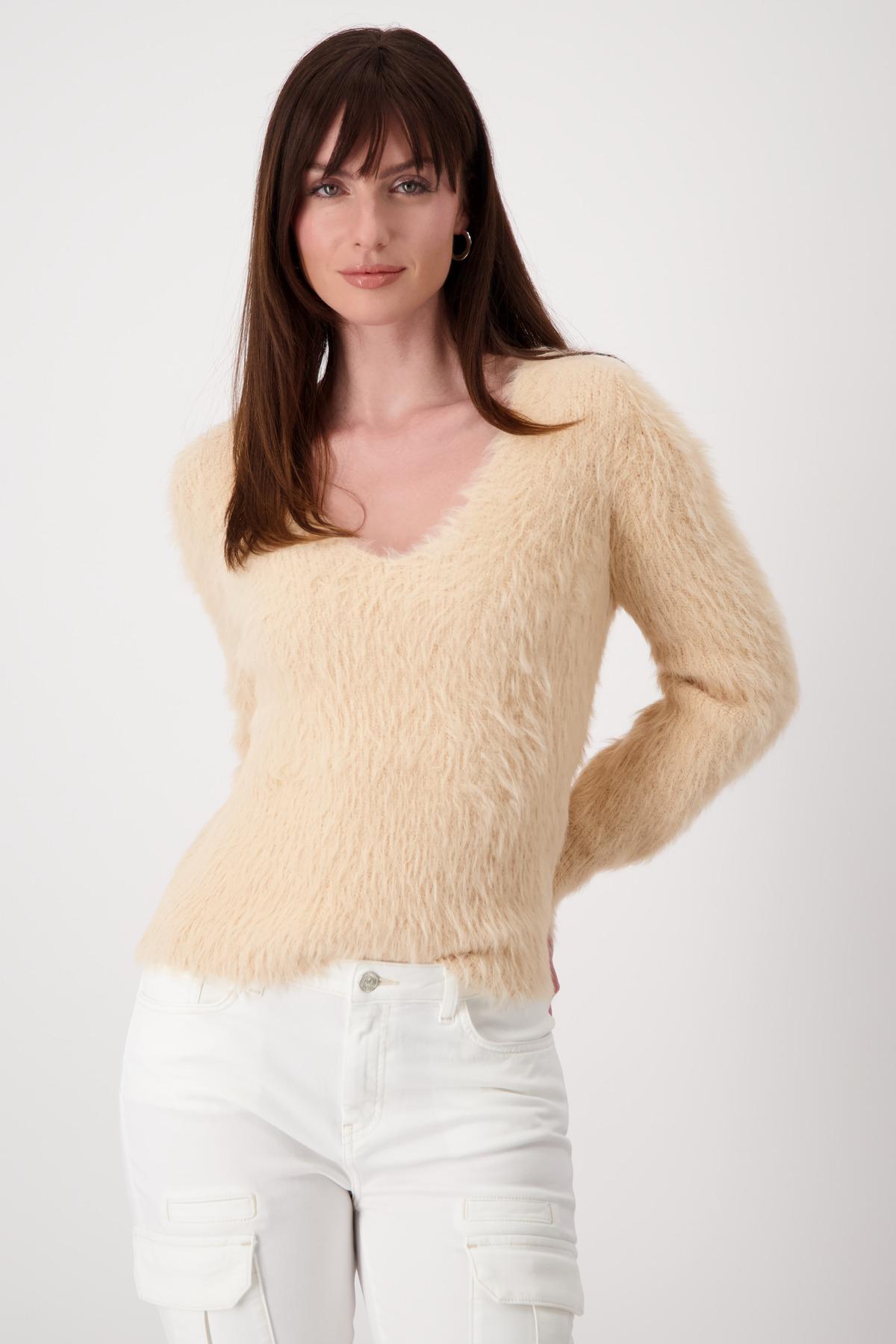 Flauschiger Pullover 40 - Peach Nectar