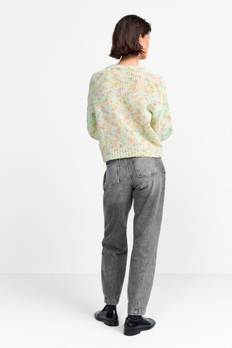 Crew neck neps pullover
