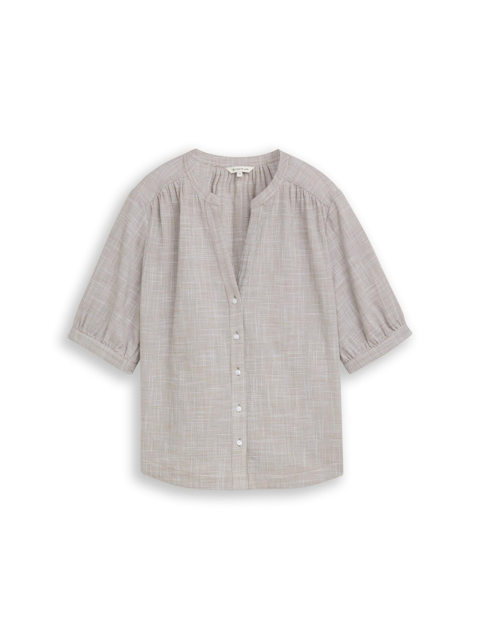 Bluse aus Baumwolle 40 Regular Fit - Silver Olive