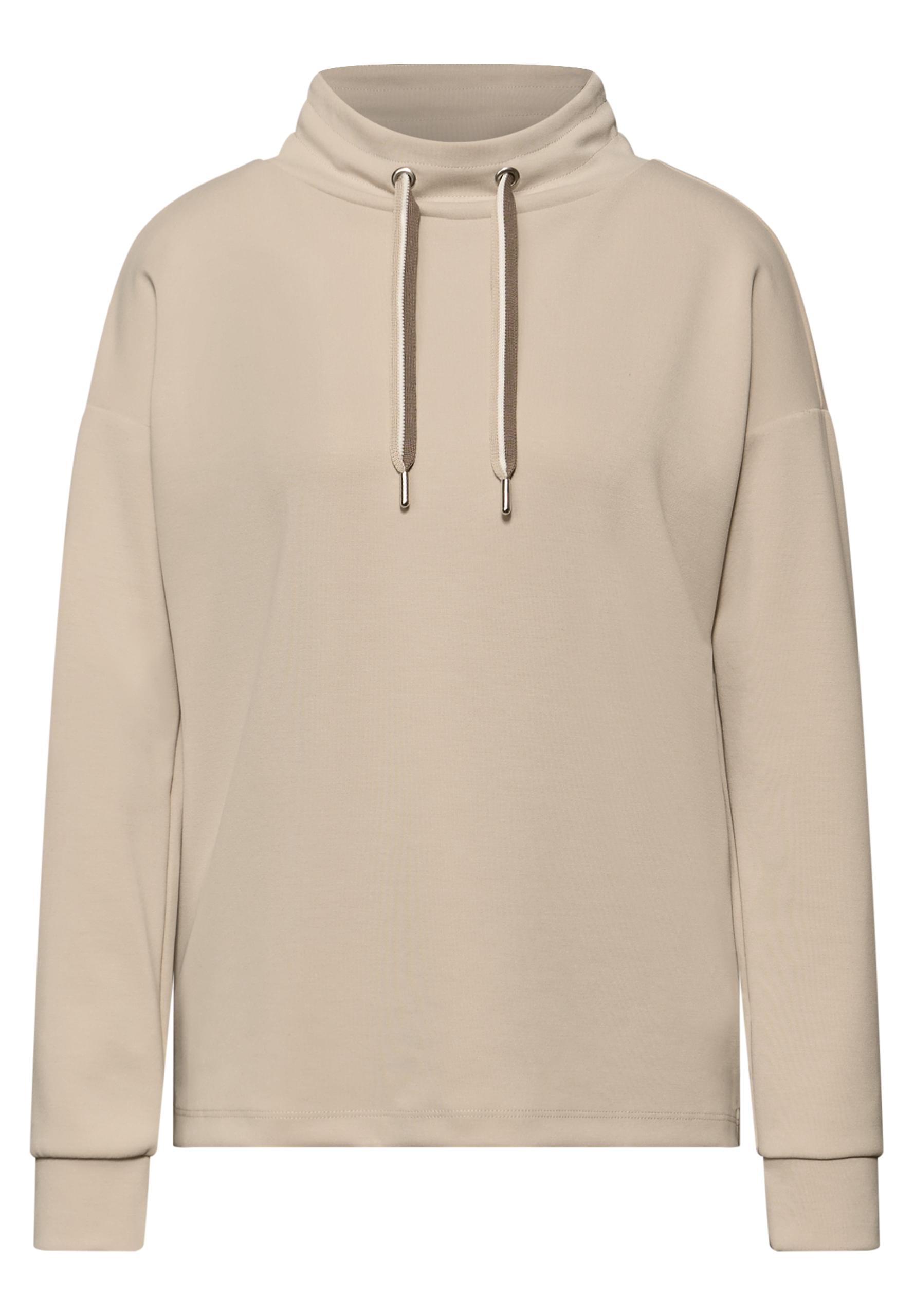 Shirt in Unifarbe 40 - Cotton Beige