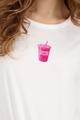 T-Shirt mit Coffee-Print 42 - Off-white