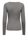 ONLEA L/S 2-WAY DEEP NECK TOP JRS N