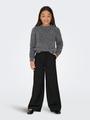 KOGPIUMO GLITTER L/S O-NECK KNT 146/152 Normal geschnitten - Black