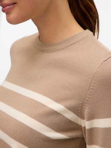 VMSABA PLAIN LS O-NECK PULLOVER GA NOOS S Normal geschnitten - Silver Mink