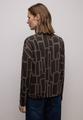 Print Shirt mit Tunnelzug 40 - Darkest Brown