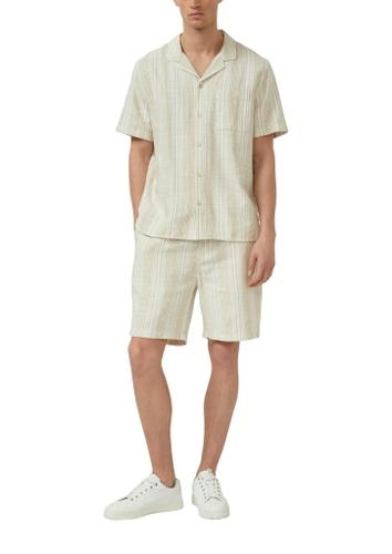 Hemd XL Resort Fit - Weiß|beige
