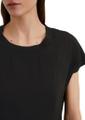 Dress, feminine shape, round neckline, midi length, cutlines