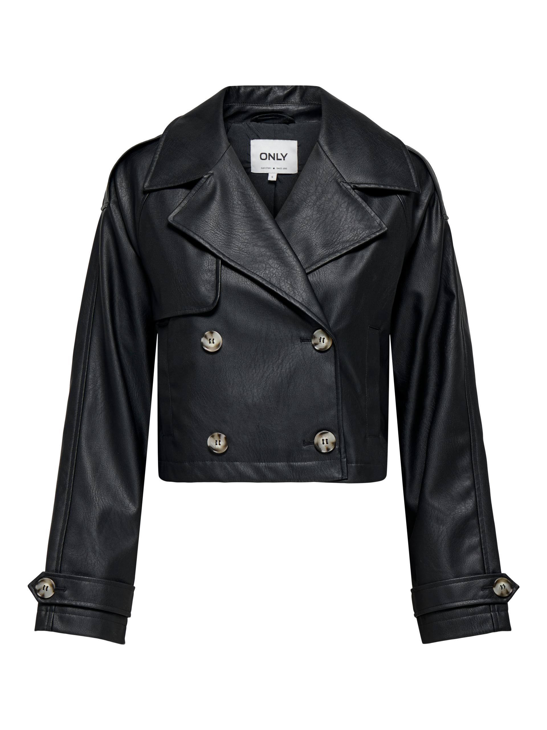 ONLAMIA FAUX LEATHER JACKET CC OTW XL - Black