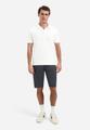 Polo Short Sleeve Jacquard M Regular Fit - White