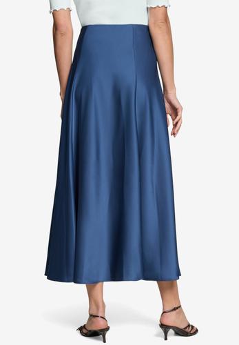 Satinrock Maxi mit Gummibund