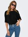 ONLRAVENNA S/S PLISSE TOP NOOS JRS M Normal geschnitten - Black
