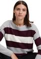 Strickpullover 38 Gerade - Grey/dark Red