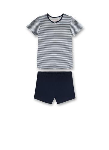 Schlafanzug kurz 176 - Nordic Blue