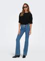 ONLRAVENNA S/S PLISSE TOP NOOS JRS M Normal geschnitten - Black