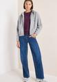Hoodie Blouson in Wolloptik L - Luna Grey Melange