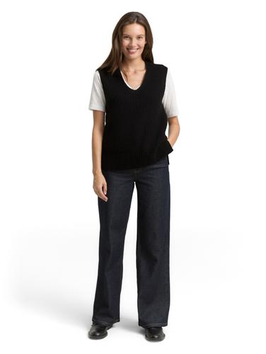 Pullunder mit V-Ausschnitt M Regular Fit - Deep Black
