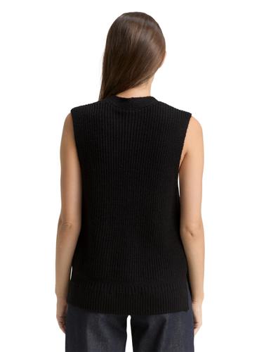 Pullunder mit V-Ausschnitt M Regular Fit - Deep Black