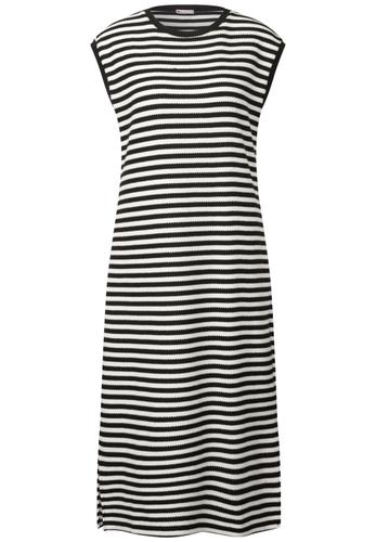 Gestreiftes Kleid 38 - Black