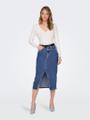 ONLSIRI FRONT SLIT SKIRT DNM GUA NO