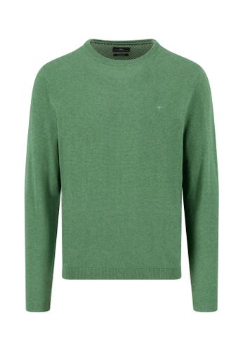 O-Neck, Winter Air Cotton XL Casual Fit - Dark Fern