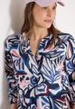3/4-Arm Bluse mit Multicolor Print S - Universal Blue